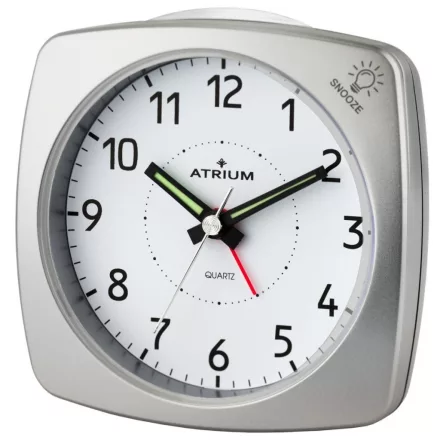 ATRIUM óra analóg ezüst A251-19 nélkül Ticken fény és Snooze