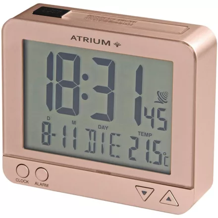 ATRIUM óra Funkwecker A760-17 Beleuchtung Snooze dátum Temperatur