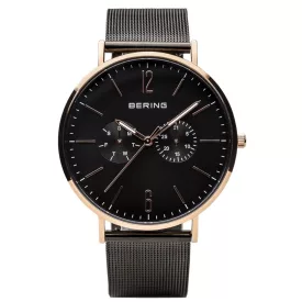 Bering férfi óra karóra Ultra vékony 14240-166 Meshband