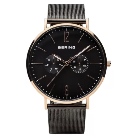 Bering férfi óra karóra Ultra vékony 14240-166 Meshband