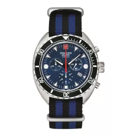   Swiss Alpine Military férfi óra Chrono analóg 7066.9635SAM -karkötő