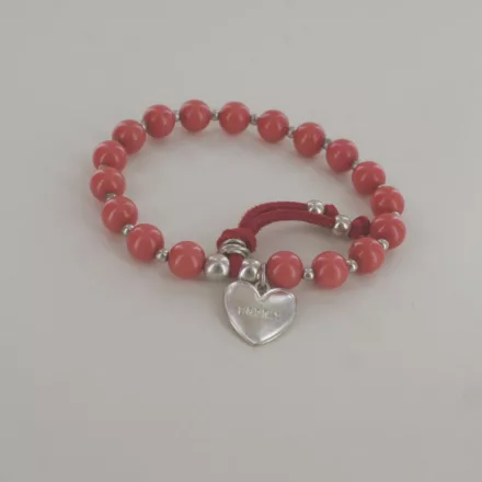 Esprit Női karkötő nemesacél rosegold Kunstperlen rot ESBR027