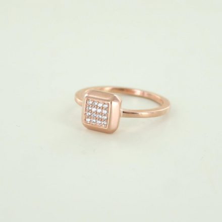 Esprit Női gyűrű nemesacél rosegold cirkónia Gr.56 ESRG024