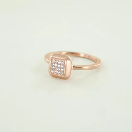Esprit Női gyűrű nemesacél rosegold cirkónia Gr.56 ESRG024
