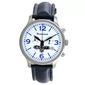   Aristo férfi Messerschmitt óra Kronográf Boxer-Chrono ME-Boxer11 bőr