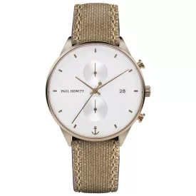   PAUL HEWITT férfi óra analóg Kronográf PH-C-Br-W-47M bőr Textil