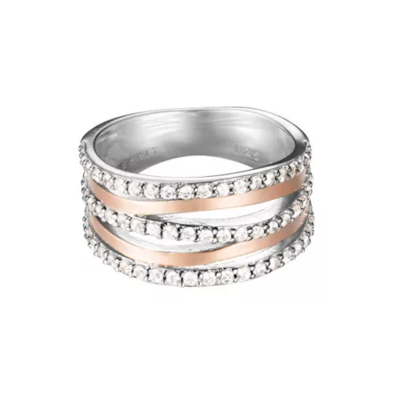 Esprit Női gyűrű rosegold Bicolor cirkónia Sunset ESRG92274A180-1 / 56 (17.8 mm Ø)