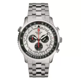   Swiss Alpine Military férfi óra Kronográf analóg 7078.9132SAM nemesacél