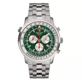   Swiss Alpine Military férfi óra Kronográf analóg 7078.9134SAM nemesacél