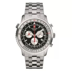   Swiss Alpine Military férfi óra Kronográf analóg 7078.9137SAM nemesacél