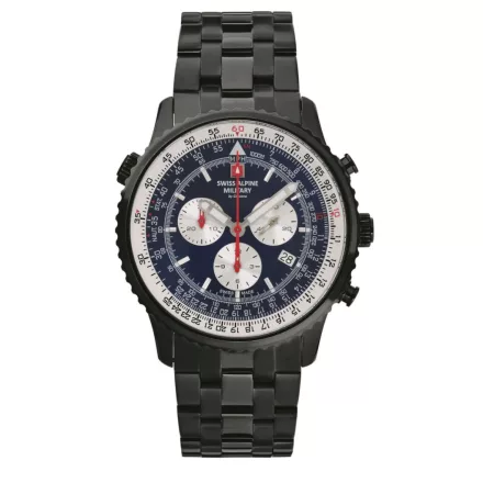 Swiss Alpine Military férfi óra Kronográf analóg 7078.9175SAM nemesacél