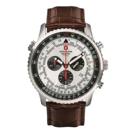 Swiss Alpine Military férfi óra Kronográf analóg 7078.9532SAM bőr