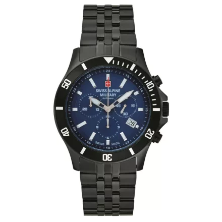Swiss Alpine Military férfi óra Kronográf analóg 7022.9175SAM nemesacél