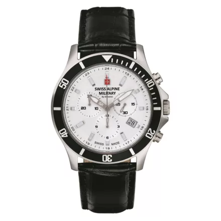 Swiss Alpine Military férfi óra Kronográf analóg 7022.9532SAM bőr