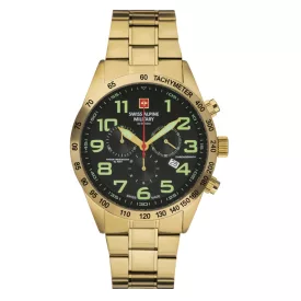   Swiss Alpine Military férfi óra Kronográf analóg 7047.9114SAM nemesacél