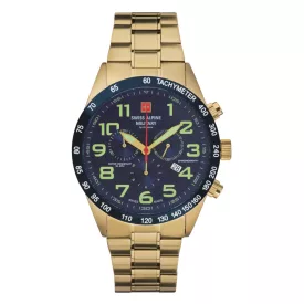   Swiss Alpine Military férfi óra Kronográf analóg 7047.9115SAM nemesacél