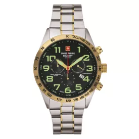   Swiss Alpine Military férfi óra Kronográf analóg 7047.9144SAM nemesacél