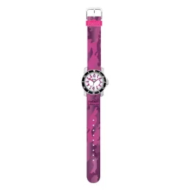   Scout Gyerek óra Lernuhr Diver - rózsaszín Camouflage 280377004