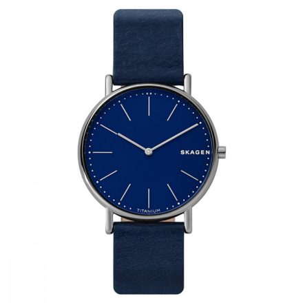 Skagen férfi óra karóra Ancher bőr kék SKW6481