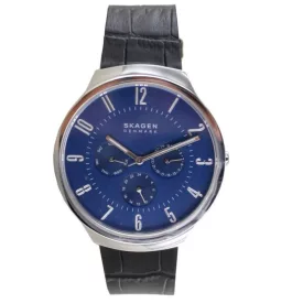 Skagen férfi óra karóra Grenen bőr SKW6535