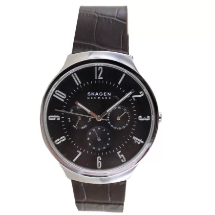 Skagen férfi óra karóra Grenen bőr SKW6536