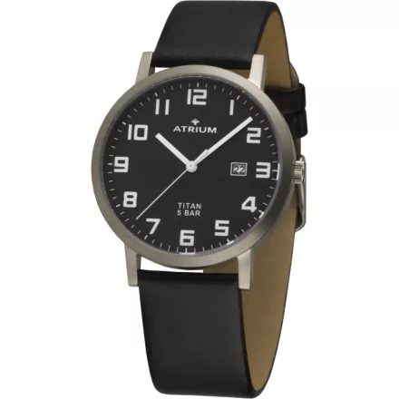 ATRIUM férfi óra karóra Titan A40-11 bőr