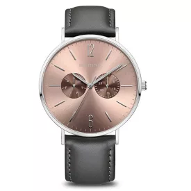 Bering férfi óra karóra Ultra vékony 14240-006 bőr