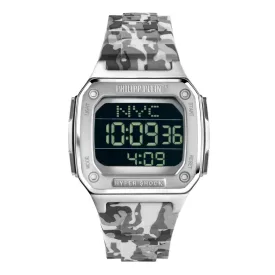   Philipp Plein Unisex férfi női óra HYPER SHOCK ezüst PWHAA1522