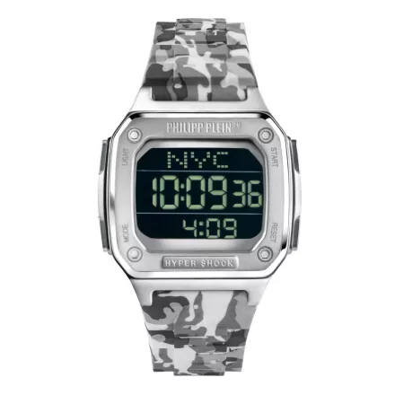 Philipp Plein Unisex férfi női óra HYPER SHOCK ezüst PWHAA1522