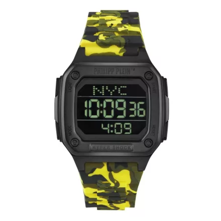 Philipp Plein Unisex férfi női óra HYPER SHOCK fekete PWHAA1722