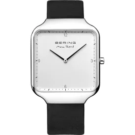   Bering férfi óra karóra Max René Ultra vékony - 15836-409 bőr