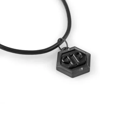 Philipp Plein férfi Lánc nyaklánc ékszer kiegészítő nemesacél IP Gun HEXAGON PJ7AA09NU