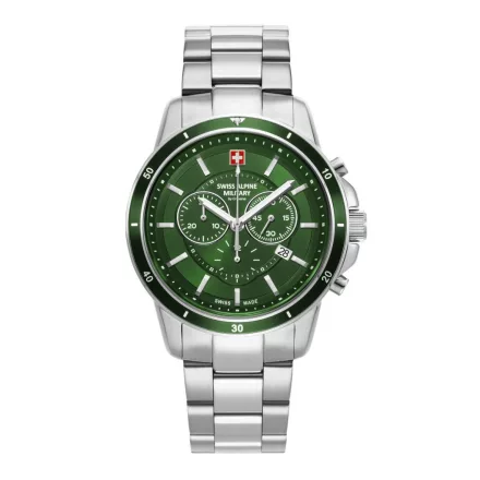 Swiss Alpine Military férfi óra Kronográf analóg 7089.9134SAM nemesacél