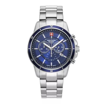 Swiss Alpine Military férfi óra Kronográf analóg 7089.9135SAM nemesacél