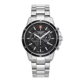   Swiss Alpine Military férfi óra Kronográf analóg 7089.9137SAM nemesacél