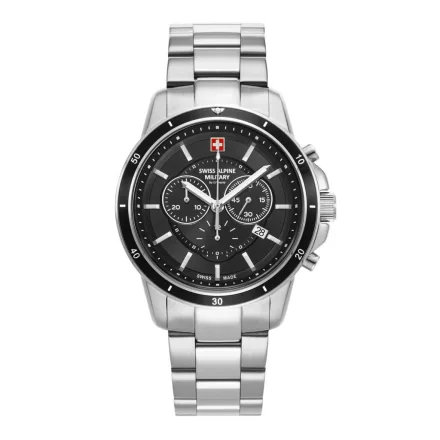Swiss Alpine Military férfi óra Kronográf analóg 7089.9137SAM nemesacél
