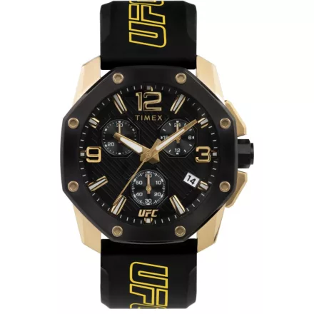 Timex férfi óra karóra Kronográf analóg TW2V58500 UFC Icon