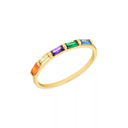 s.Oliver ékszer Női gyűrű ezüst goldfarben cirkónia 203550 56 (17.8 mm Ø)