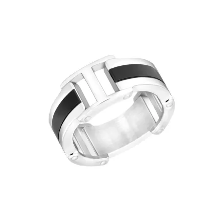 s.Oliver ékszer férfi gyűrű nemesacél bicolor 203580 66 (21.0 mm Ø)