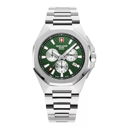 Swiss Alpine Military férfi óra Kronográf analóg 7005.9134SAM nemesacél