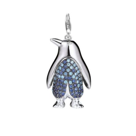 Esprit nyaklánc kiegészítő Charms ezüst cirkónia Pinguin kék XXL ESCH90976B000-1