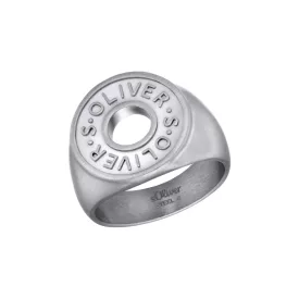   s.Oliver ékszer férfi gyűrű nemesacél ezüst 203685 62 (19.7 mm Ø)