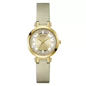 Guess Női óra karóra köves CLEAR GW0535L4 bőr
