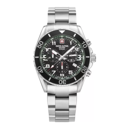Swiss Alpine Military férfi óra Kronográf analóg 7029.9134SAM nemesacél