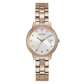   Guess Női óra karóra három OF HEARTS GW0657L3 nemesacél rosegold