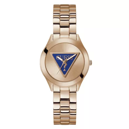 Guess Női óra karóra három PLAQUE GW0675L3 nemesacél rosegold