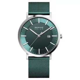 Bering férfi óra karóra Solar - 15439-808 Meshband