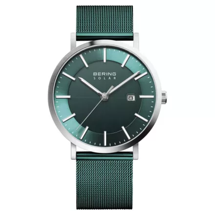 Bering férfi óra karóra Solar - 15439-808 Meshband