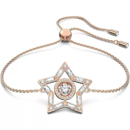 Swarovski Női karkötő nemesacél Stella rosegold 5617882
