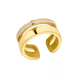   s.Oliver ékszer Női gyűrű nemesacél IP arany 203798 58 (18.4 mm Ø)